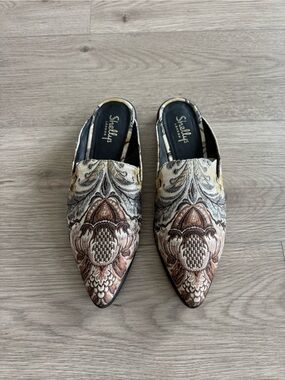 Shelly’s London Embroidered Mules